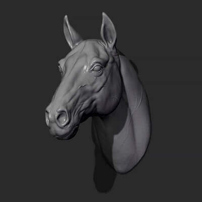 Horse Head 3D Model