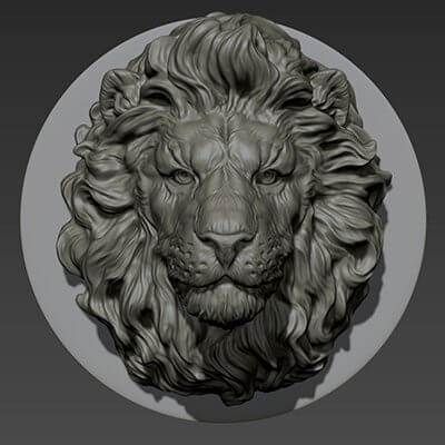 Lion Head For Pendant 3D Model