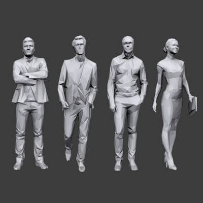 People Business Pack 3D Model