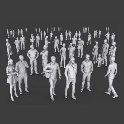 People Mega Pack Volume 1 3D Model