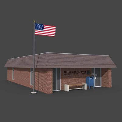 Post Office 3D Model