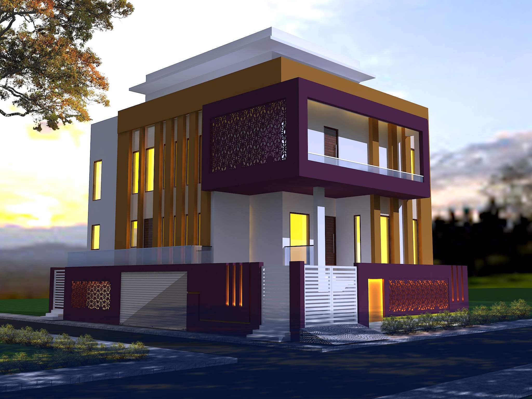 Complete House Exterior 3D Model