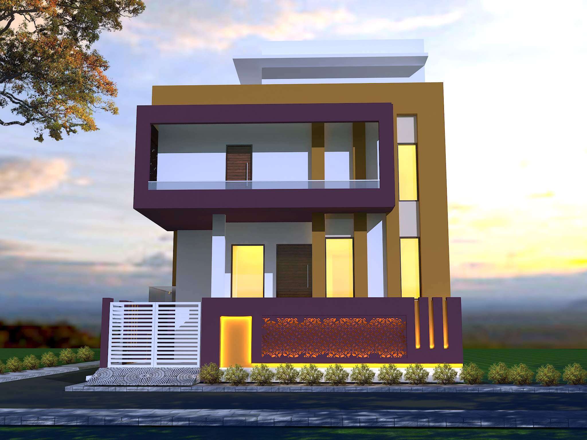 Complete House Exterior 3D Model