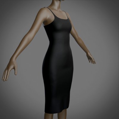 Bodycon Dress 3D Model