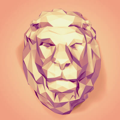 Lion Head Trophy