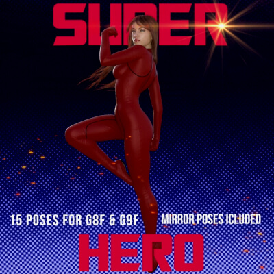 Super Hero - Pose Pack For G8F And G9F