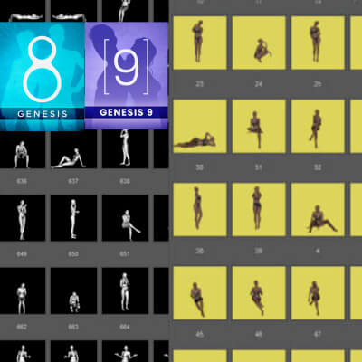 1400 Poses (G8F and G9F)