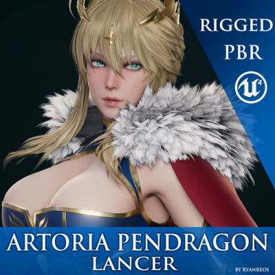 Artoria Pendragon Lancer 3D Model