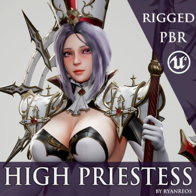 High Priestess 3D Model