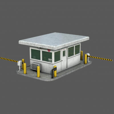 Guard Shack Building 3D Model