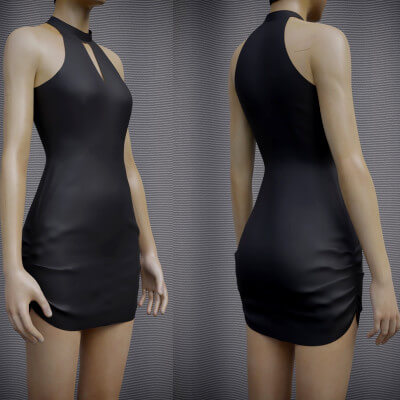 Little Black Dress 3D Model