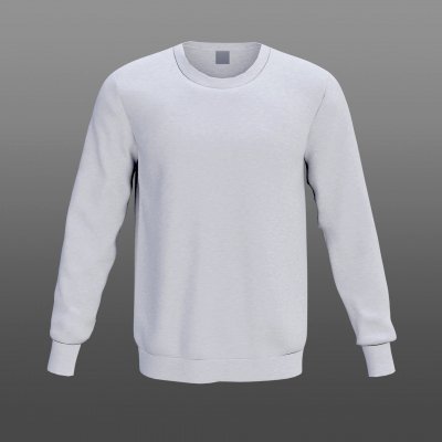 White Sweatshirt 3D Model