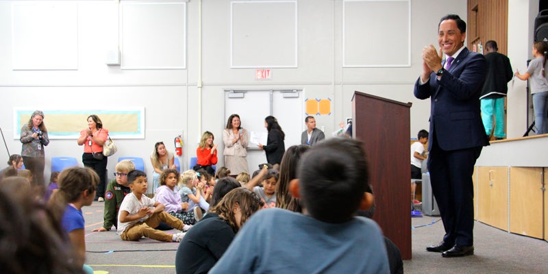 Mayor Todd Gloria at Field Elementary