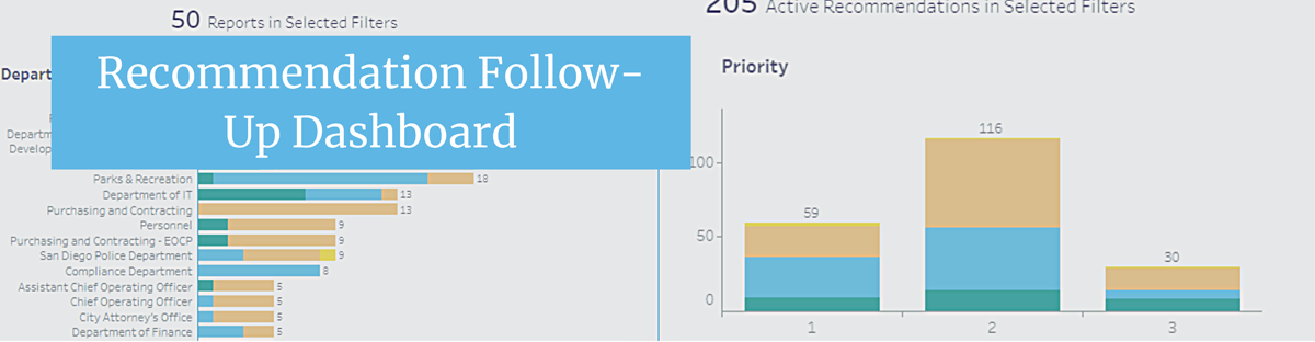 Auditor Follow Up Dashboard