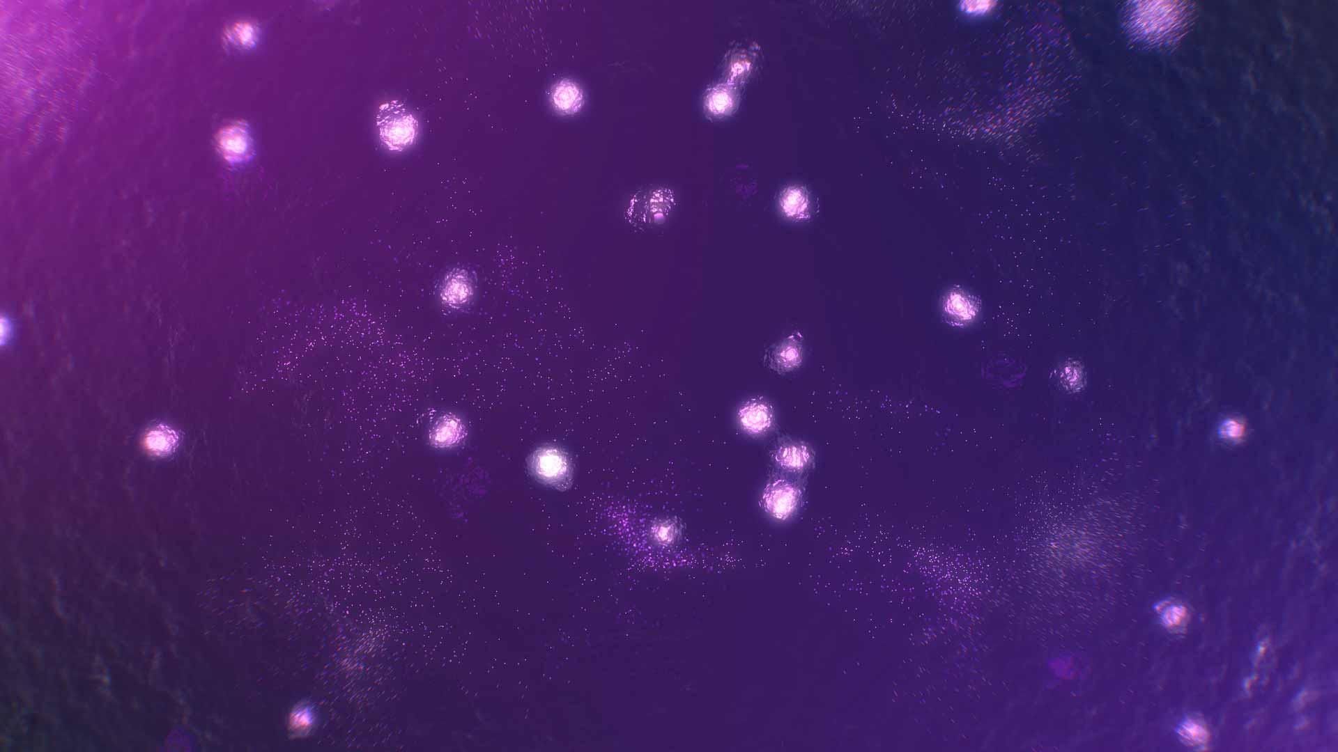 Animation of inflammatory substances being released at a cell’s surface