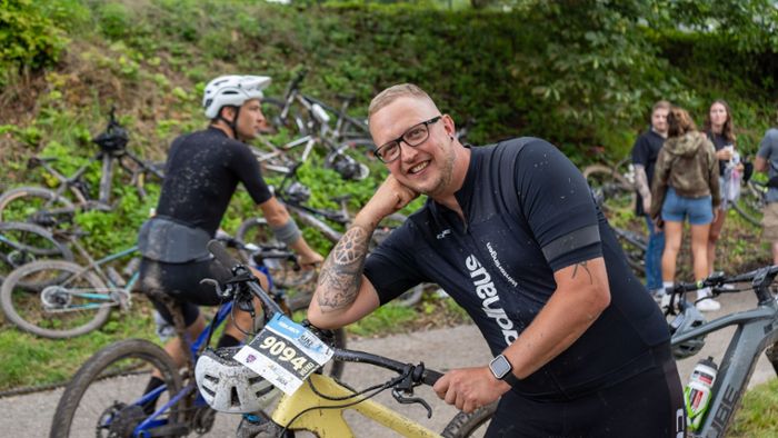 28. Assa Abloy Albstadt-Bike-Marathon: Heiko Bachmann hat  die „Bike“-Strecke auf dem Unterarm verewigt