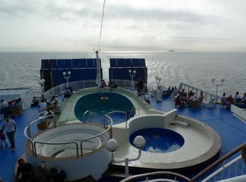 Swimming pools on the ferry Ikarus Palace