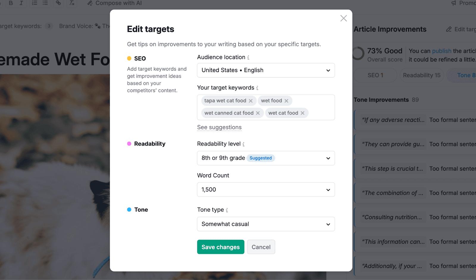 ContentShake AI for finding keywords