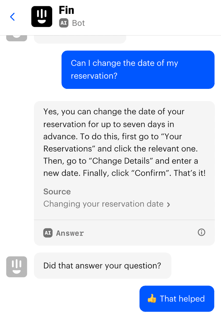 Intercom's Fin chatbot