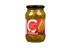 Jar of Compliments Hot Dog Relish