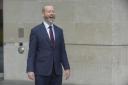 Business Secretary Jonathan Reynolds leaving BBC Broadcasting House in London (Jeff Moore/PA)