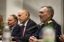 Defence Secretary John Healey and the Chief of the Defence Staff, Admiral Sir Tony Radakin, met Ukrainian officials (AS1 Leah Jones/PA)