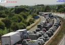 The M5 is closed near Bridgwater due to a police incident.