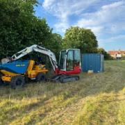 Preparatory works being carried out on the Townsend Landings development site in Henstridge.