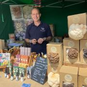 Mushroom stall at the Royal Bath & West Show.