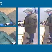 CCTV images of a man Dorset Police would like to identify.