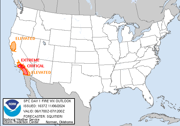 Day 1 Fire Weather Outlook