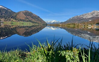 Bootsverleih Allerlei, Grundlsee,Seeblick von Gößl | © Steinegger