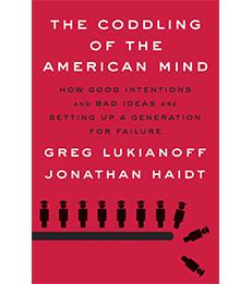 Book cover of "The Coddling of the American Mind"