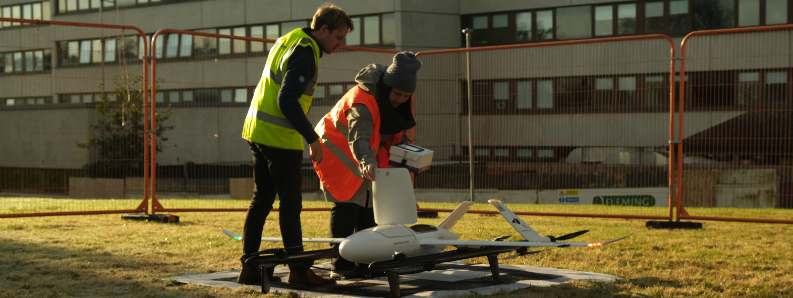 The drone transported lab specimens across the Firth of Clyde