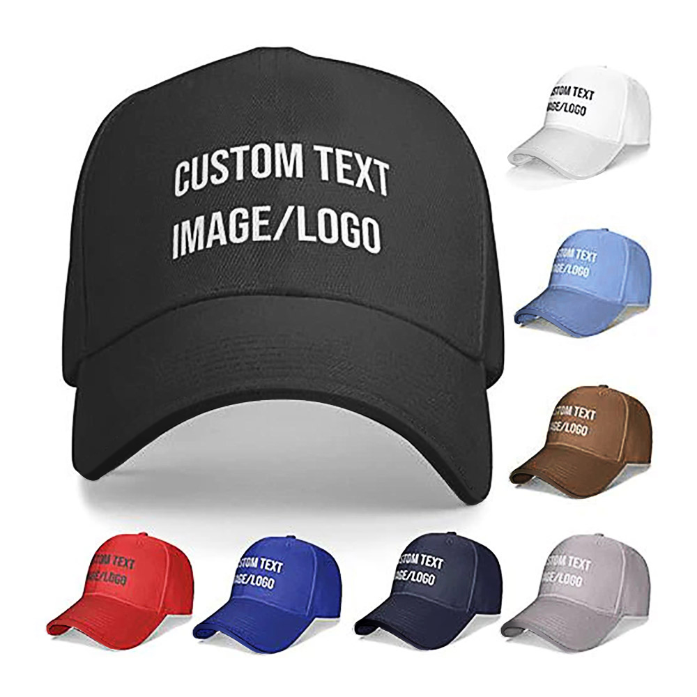 Custom Baseball Cap 100% Cotton,Custom Baseball Hats for Men, Women, Personalized Baseball Caps with Text/Image/Logo