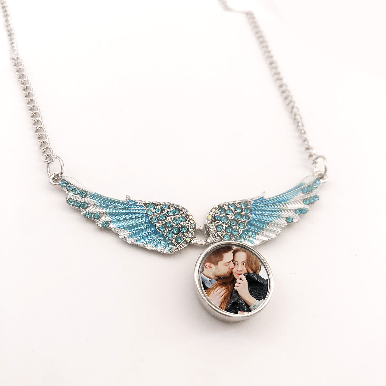 Custom Picture/Photo Necklace for Women Custom Full Color Picture Pendant Memorial Jewelry Gift for Girls