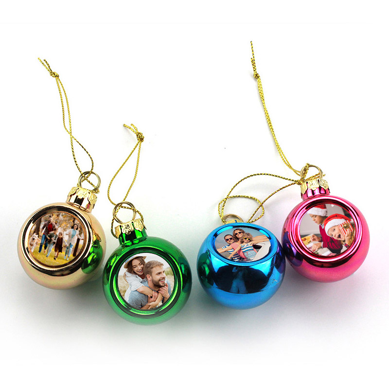 Custom Photo Christmas Ball Ornaments