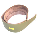 Guitar Strap 100% Leather - Green