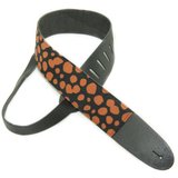 Perri's Guitar Strap 100% Leather - Art Print Fabric Designs P25M-102