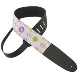 Perri's Guitar Strap 100% Leather - Art Print Fabric Designs P25M-75