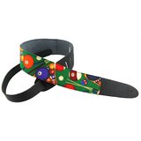 Perri's Guitar Strap 100% Leather - Art Print Fabric Designs P25M-19