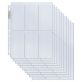 Ultra PRO Platinum Series 6 Pocket Pages (10 Sheets) For 2.5" x 5.25" Collector Cards