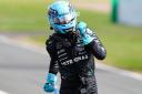 George Russell led a British one-two-three at the British Grand Prix (David Davies/PA)