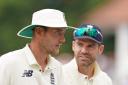 Stuart Broad, left, has paid tribute to long-time colleague James Anderson (Tim Goode/PA)