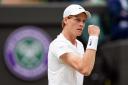 Jannik Sinner got the better of Ben Shelton in three sets to reach the quarter-finals at Wimbledon (Jordan Pettitt/PA)