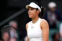 Emma Raducanu looks pensive during her loss to Lulu Sun (John Walton/PA)