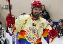 Swindon Wildcats head coach Aaron Nell wearing the club's special pride jerseys during a recent victory over The Bees at the Link Centre 		       Photo: KLM Photography