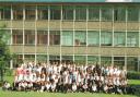 Everyone at Oakfield School on its final day in July 2000. Picture: Sam Frost