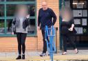 Alex Tredray, 40, outside Swindon Magistrates Court on July 2 after pleading guilty to an assault of an emergency worker