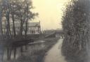 The Wilts and Berks Canal once flowed along York Road  - now Fleming Way - in Swindon. Pictured in 1914.